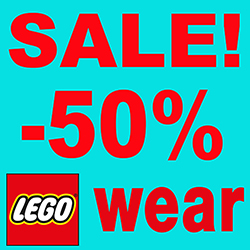 LEGOwear Sale 50% Korting!
