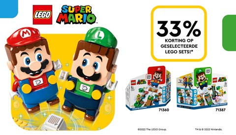LEGO Super Mario met 33% korting!